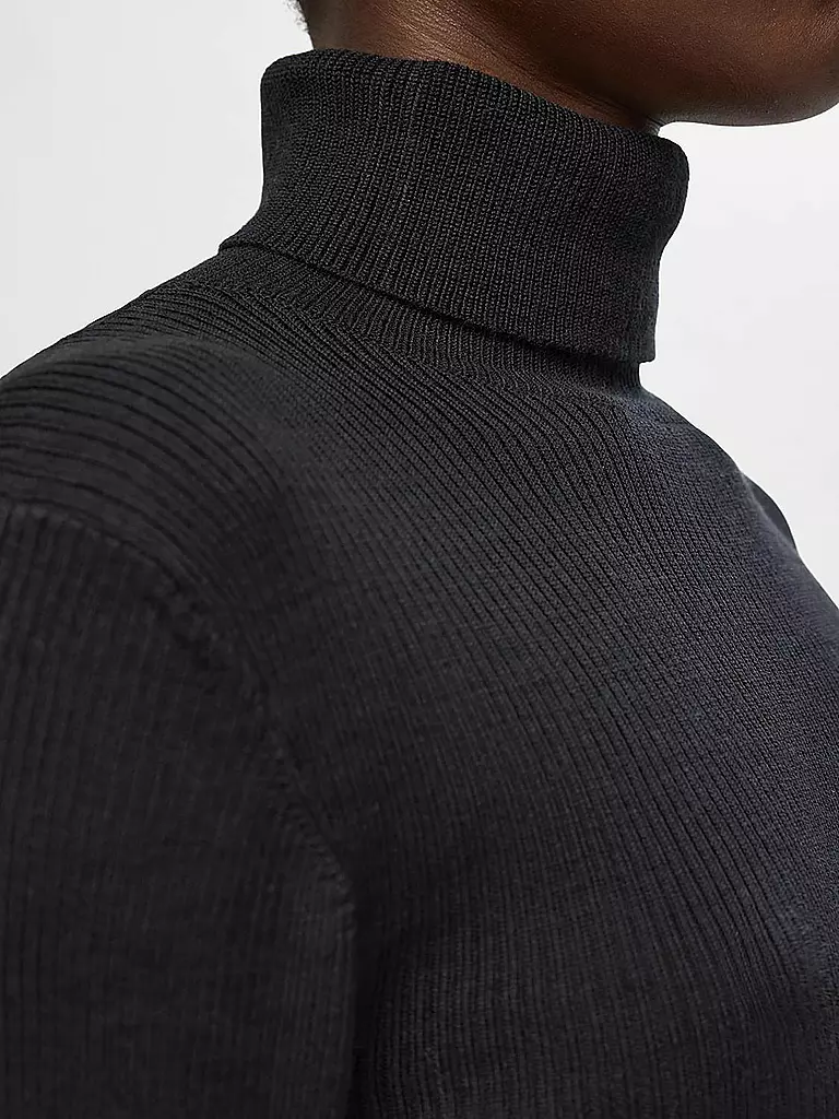 SELECTED FEMME Rollkragenpullover SLFNAJA schwarz
