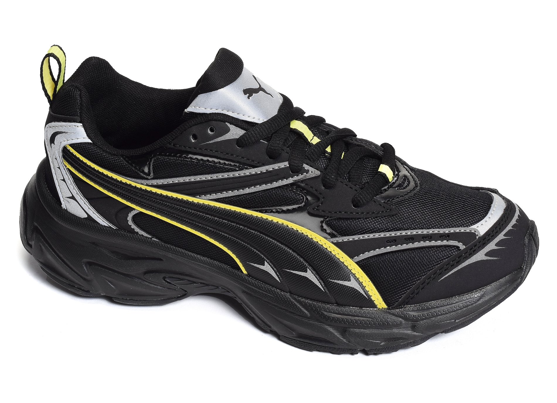 Morphic reflective noir jaune