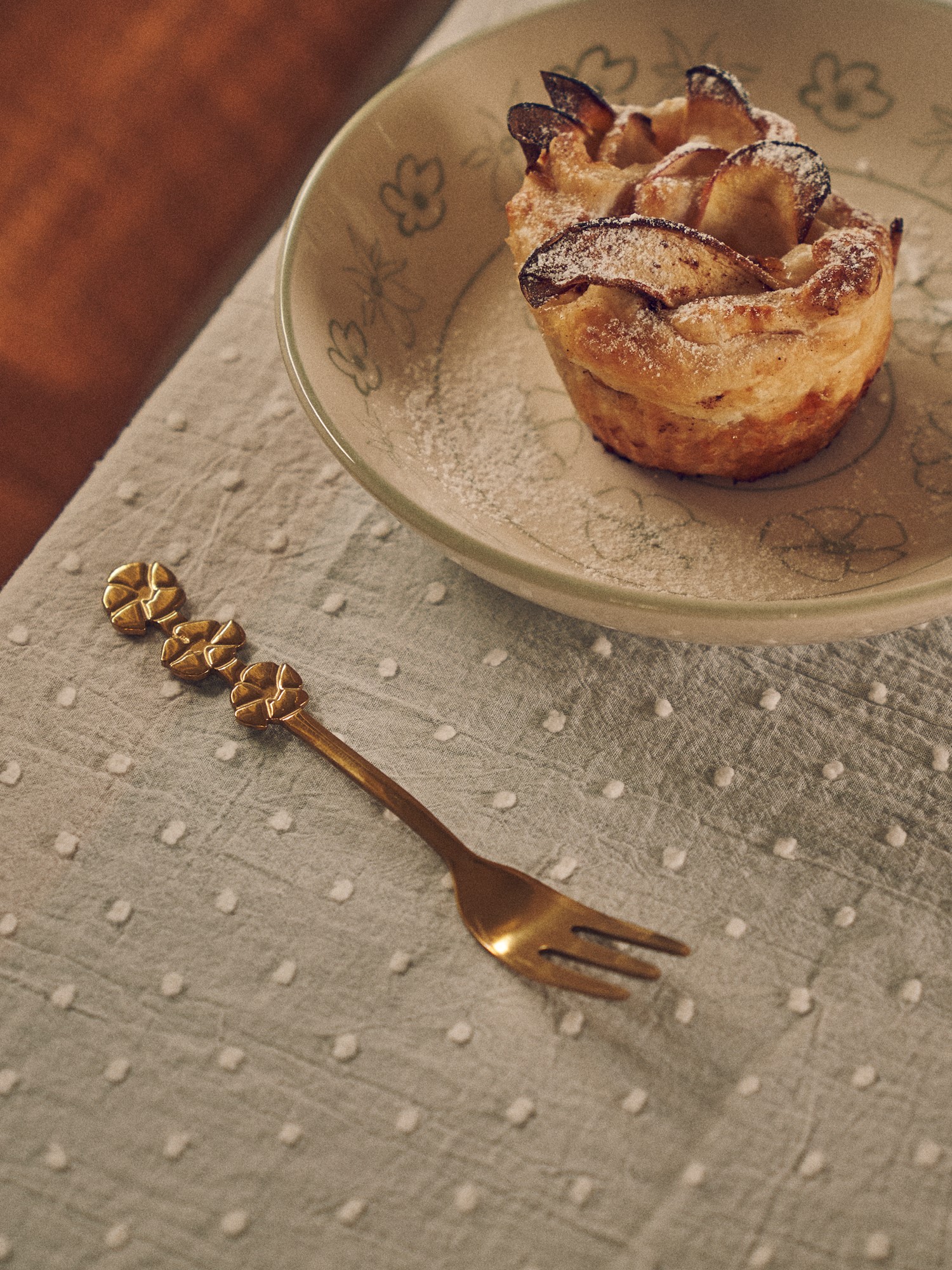 Gaffel | Rustfrit stål. 12,8 cm. | Brass