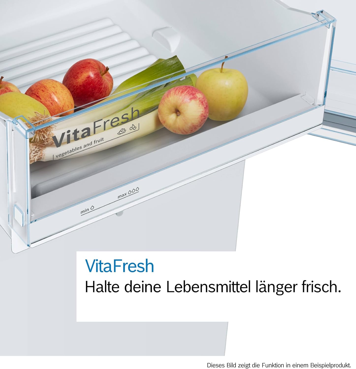 Bosch KIS86AFE0 Serie 6 Einbau-Kühl-Gefrier-Kombination, 177,5 x 56cm Nische, 191L Kühlen & 74L Gefrieren, Flachscharnier, Made in Germany, VitaFresh plus 2x längere Frische, LowFrost seltener abtauen