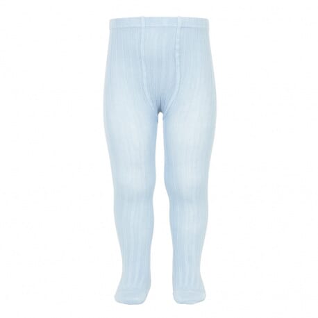 Strømpebukse Rib baby blue - Condor - Rumpetroll