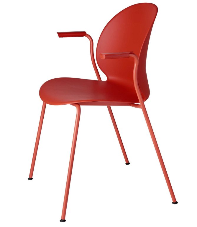 Fritz Hansen NO2 Recycle, NO2-11 stoel monochrome donkerrood