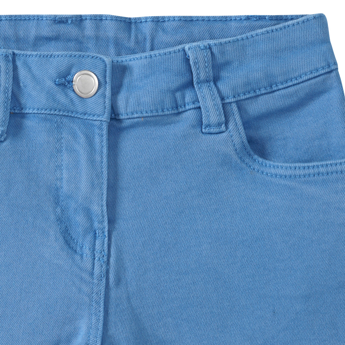Yigga Mädchen Jeans-Shorts mit Fransen blau