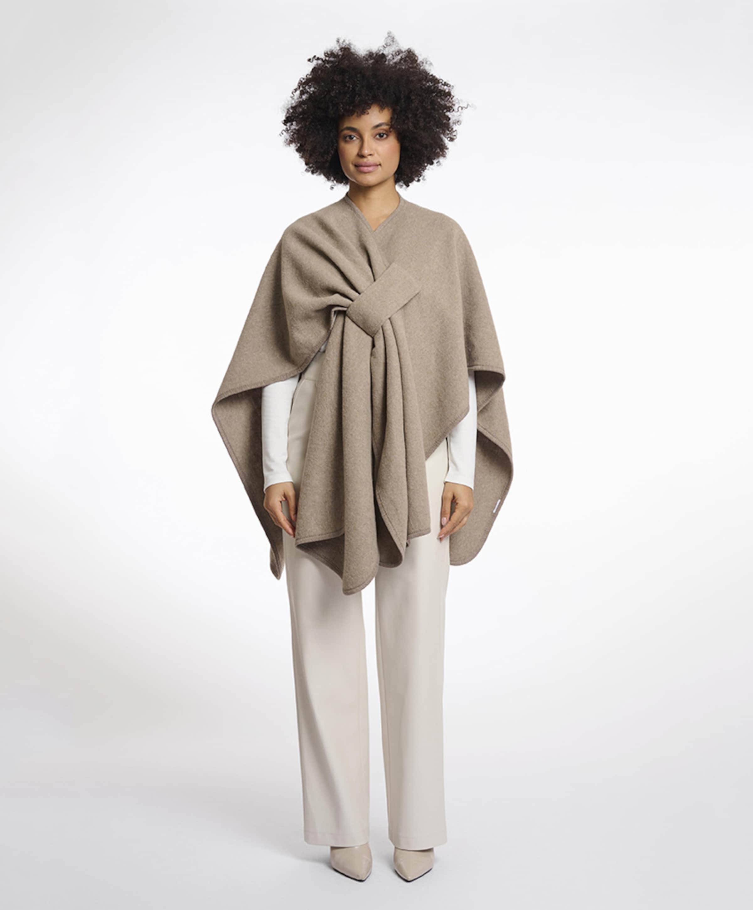 Rino & pelle Dames cape beige