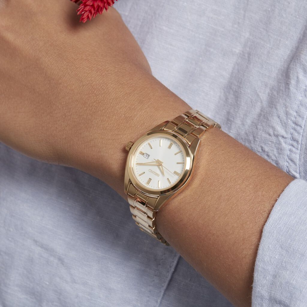 Montre Seiko Classique Blanc
