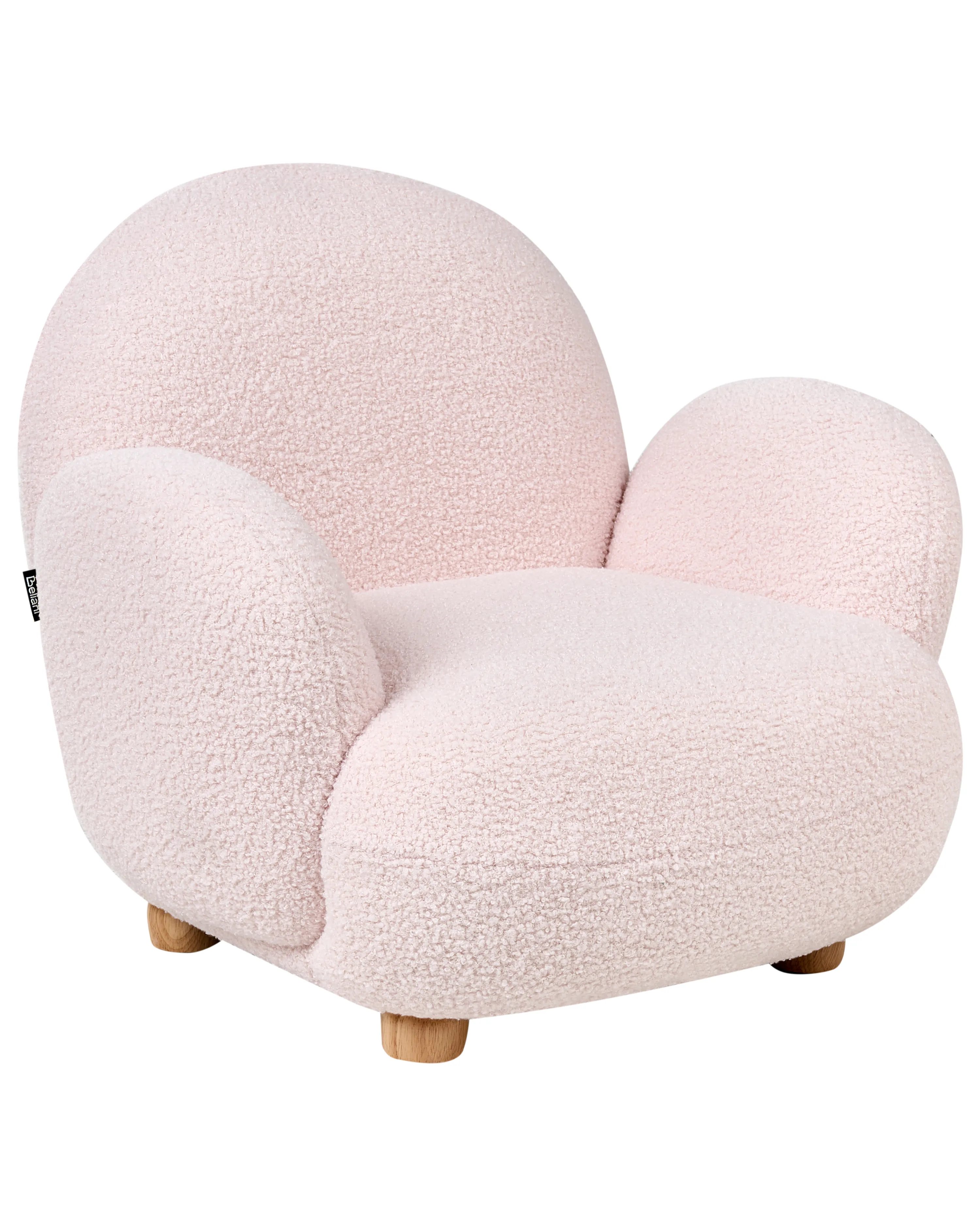 Kinderfauteuil HEM Bouclé Pastelroze