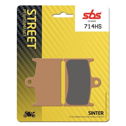 Plaquettes de freins SBS 714HS Sinter Métal Fritté Avant