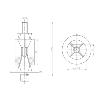 Novidade steigerbuis koppelstuk expander verzinkt ø 42 mm