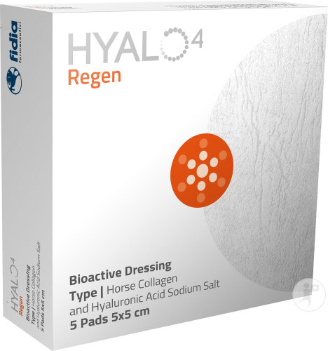 Hyalo 4 Regen Pansement Gaze Bioactif Stérile 5x5cm Pièces 5