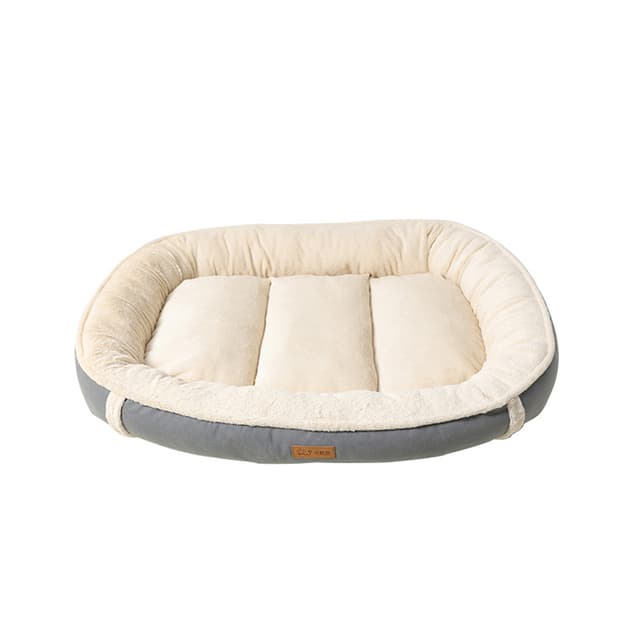 Ruskind Flannel Nest Hundeseng Pet Bed Mat Grå XL