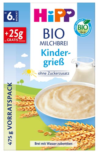 HiPP Bio Milchbrei, Kindergrieß