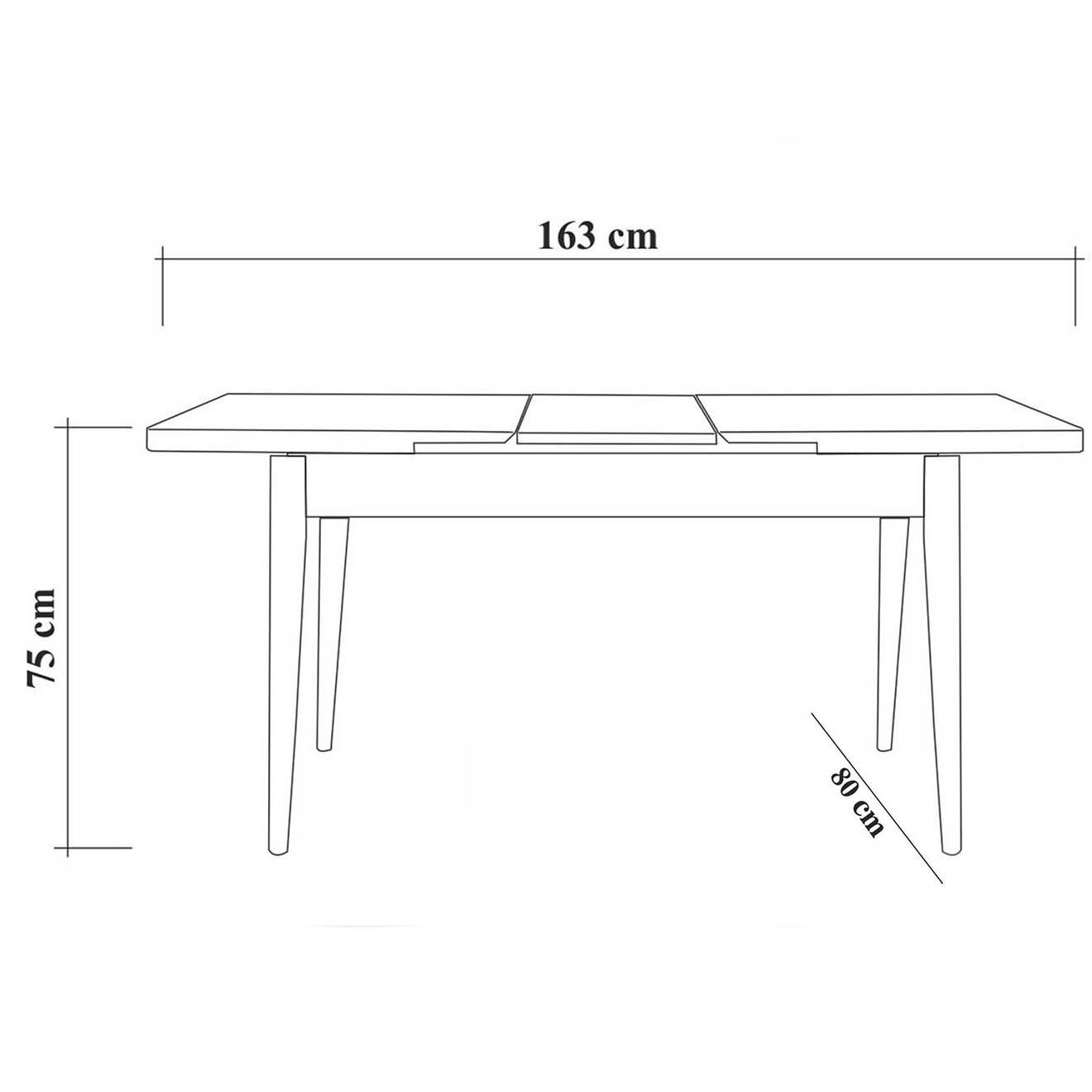 Homitis Table + 2 Chaises + Banc Vina 1070 pin atlantique