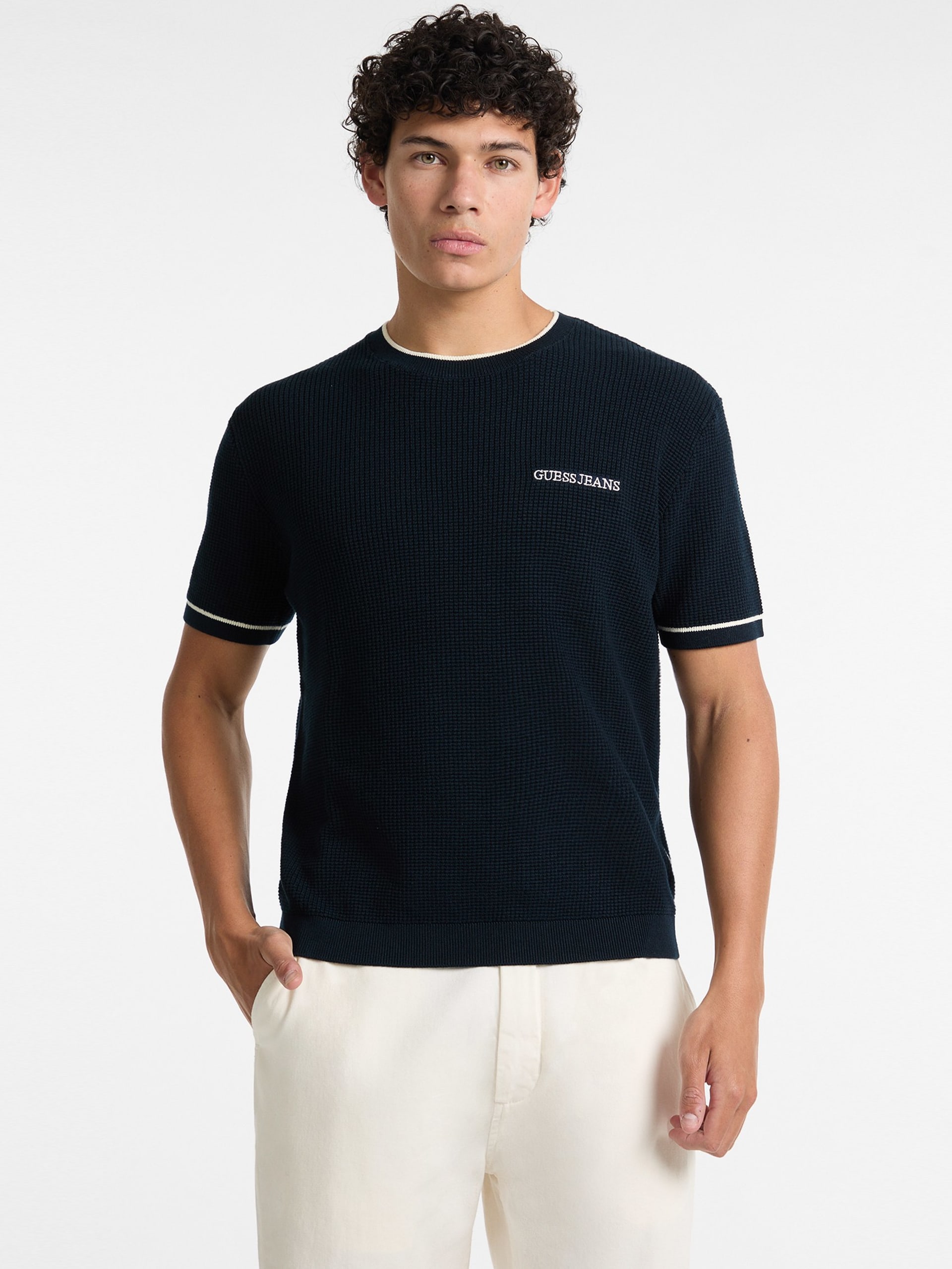 Camiseta de gola redonda