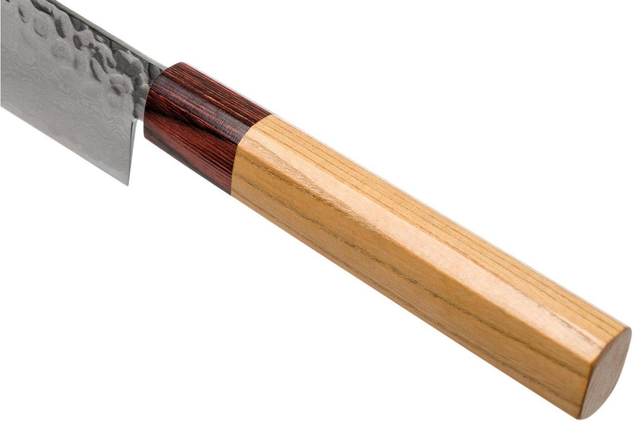 Sakai Takayuki nakiri 33-Layer Damascus Hammered WA 16 cm