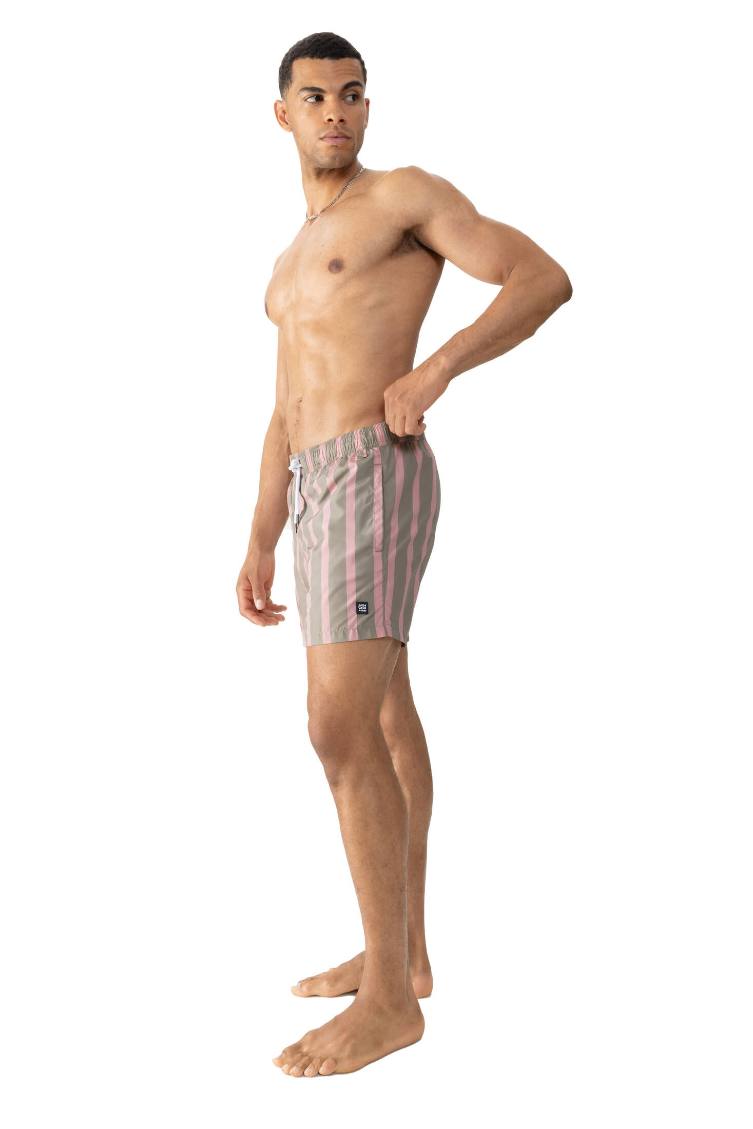 mey| Herren Badeshorts Serie Preppy Lines