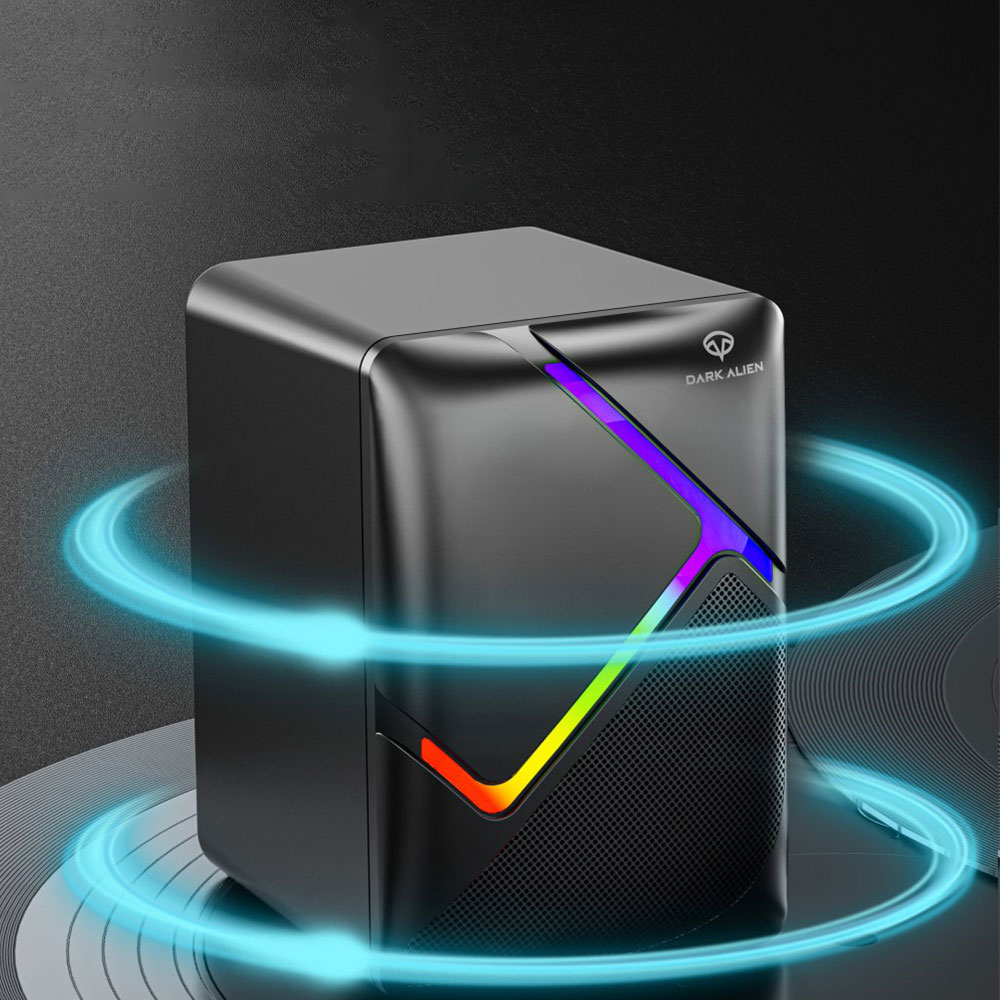 RGB Gaming Bluetooth Dual Lautsprecher Subwoofer System 3.5mm Klinke / USB Anschluss - Schwarz