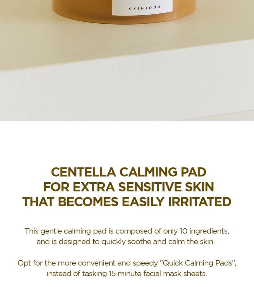 SKIN 1004 - Madagascar Centella Snel Kalmerende Pad