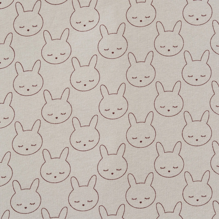 Träumeland Jerseybettwäsche Kuschelhase grün 80 x 80 cm
