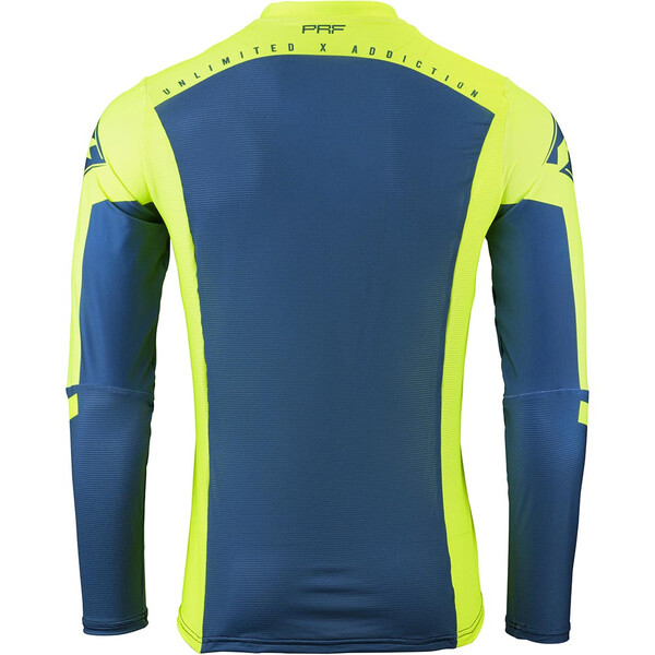 Kenny - Maillot Performance Solid - 2024 Jaune fluo / Bleu