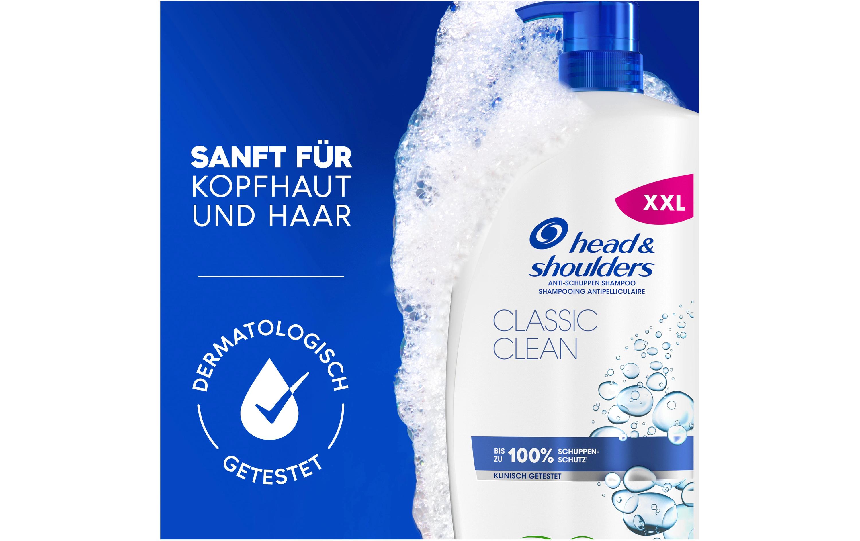 Shampoo Classic Clean Anti-Schuppen 1000 mlHaarshampoo im Pumpspender für tägliche Anwendung
