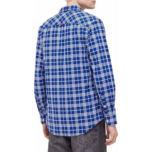 Tommy Jeans - TJM CLSC SMALL CHECK SHIRT Azul