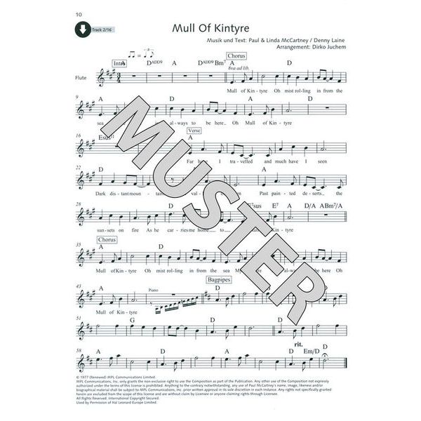 Schott Pop Ballads für Querflöte