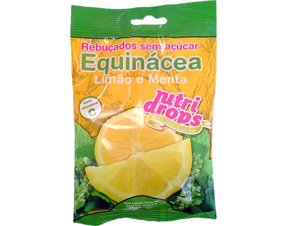 REBUÇADOS NUTRIDROPS EQUINÁCEA E LIMÃO SEM AÇÚCAR 75G
