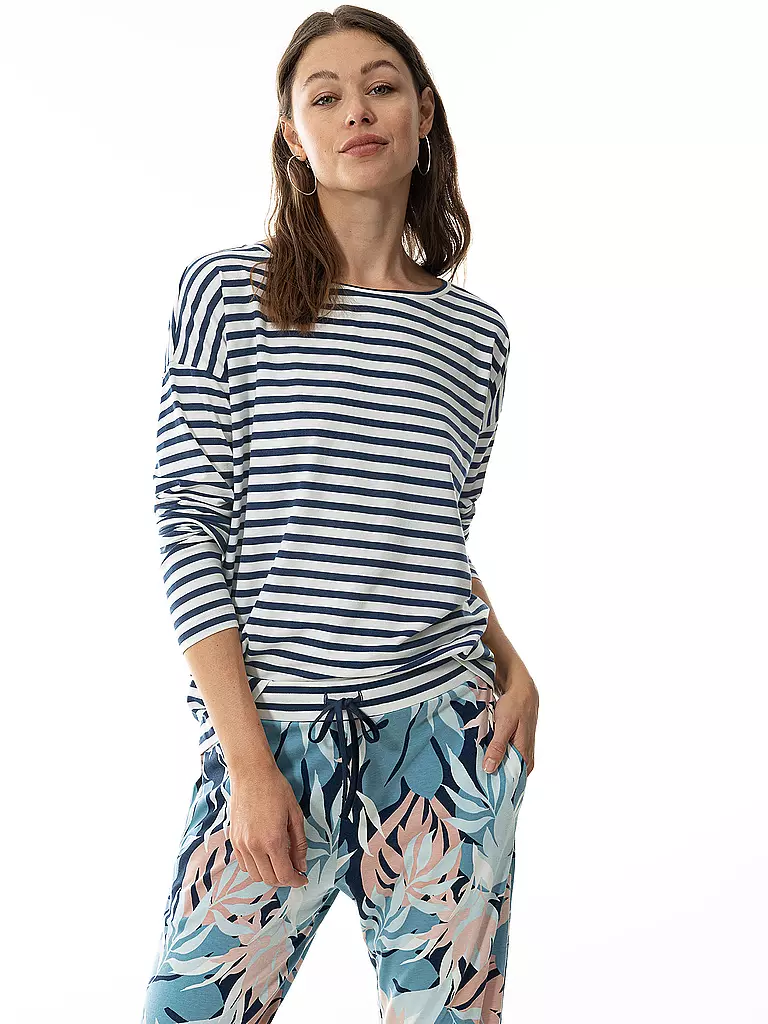 MEY Langarmshirt CYRA blau