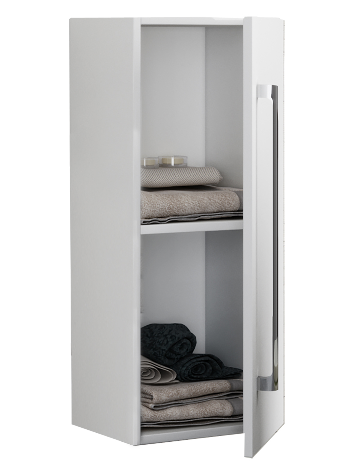 Midischrank BADINOS - weiß - 75 cm hoch