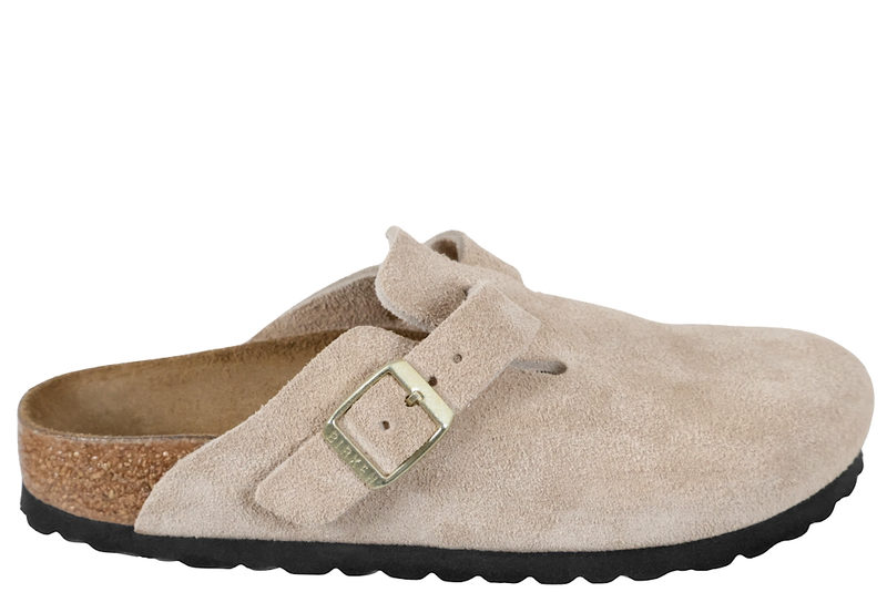 BIRKENSTOCK BOSTON BS SANDCASTLE SLENTERS I SANDFARVET RUSKIND
