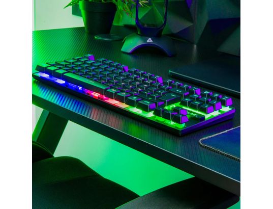 THE G-LAB - Clavier gamer KEYZ Caesium TKL sans fil Noir
