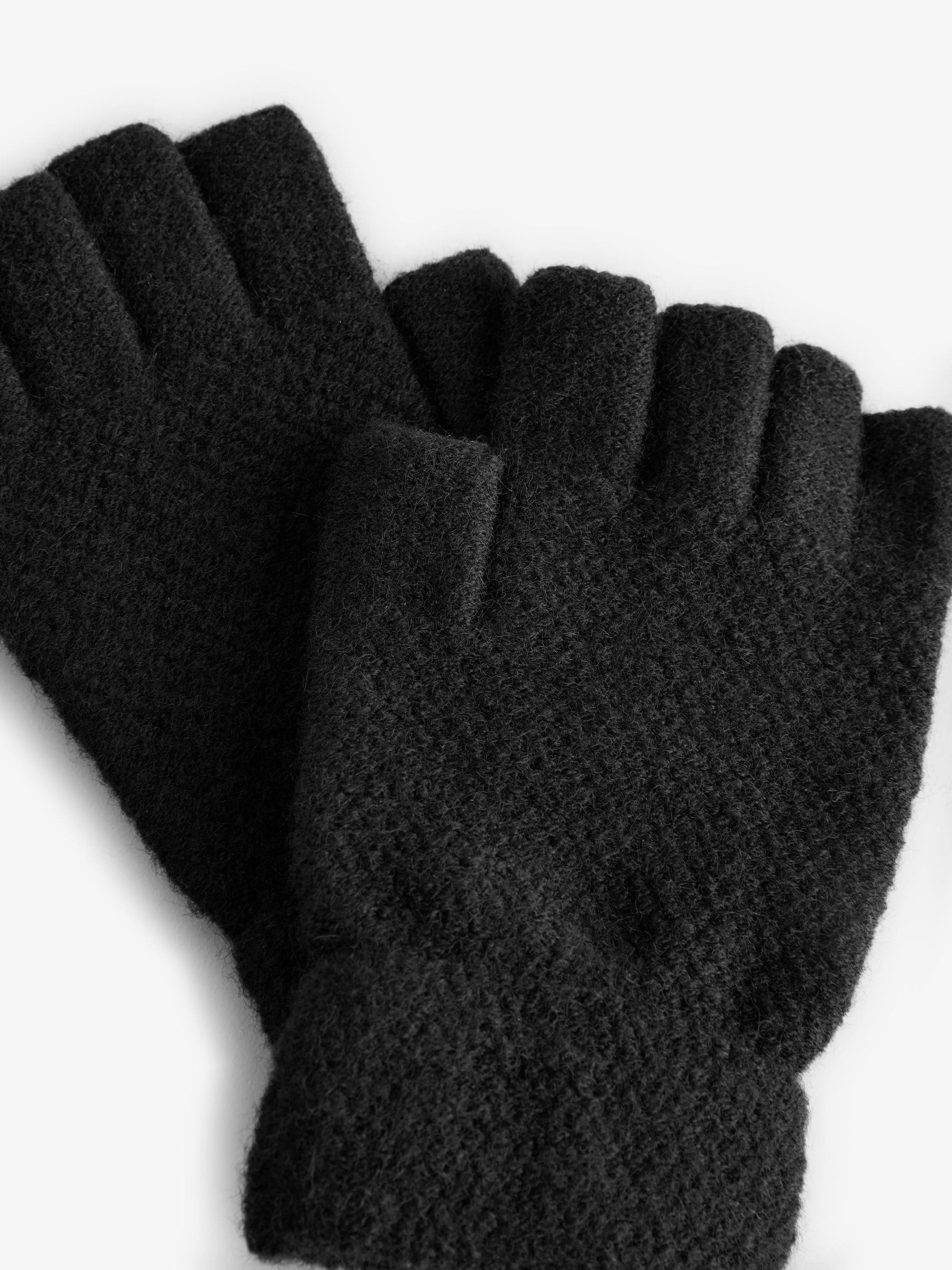 Zwart - Vingerloze handschoenen