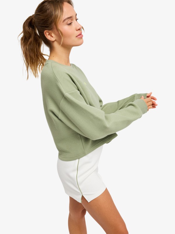 Rise & Vibe Sweat de sport Vert Femme