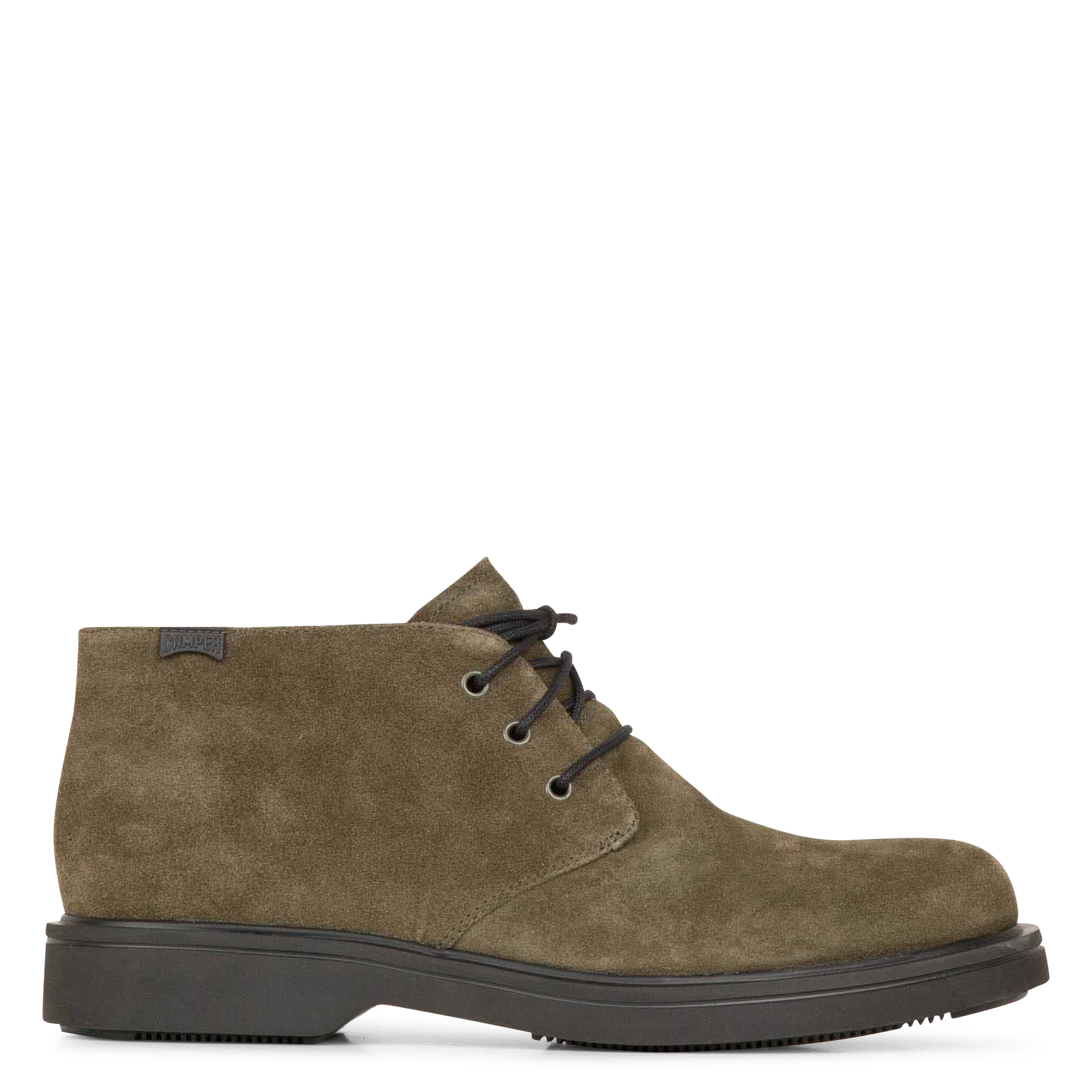 NORMAN - Bottines en cuir velours | Vert