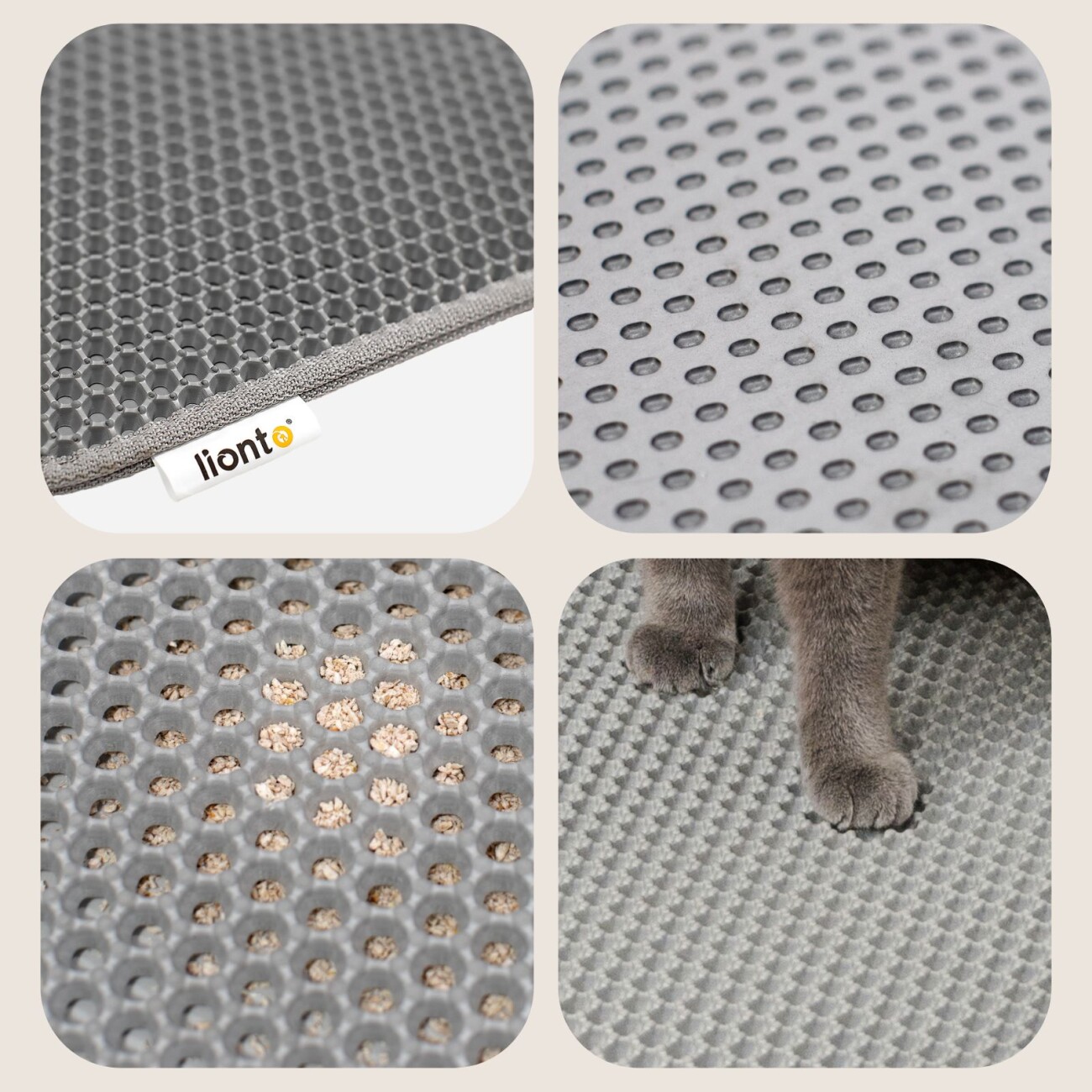 Lionto doppellagige Katzenstreu-Matte S