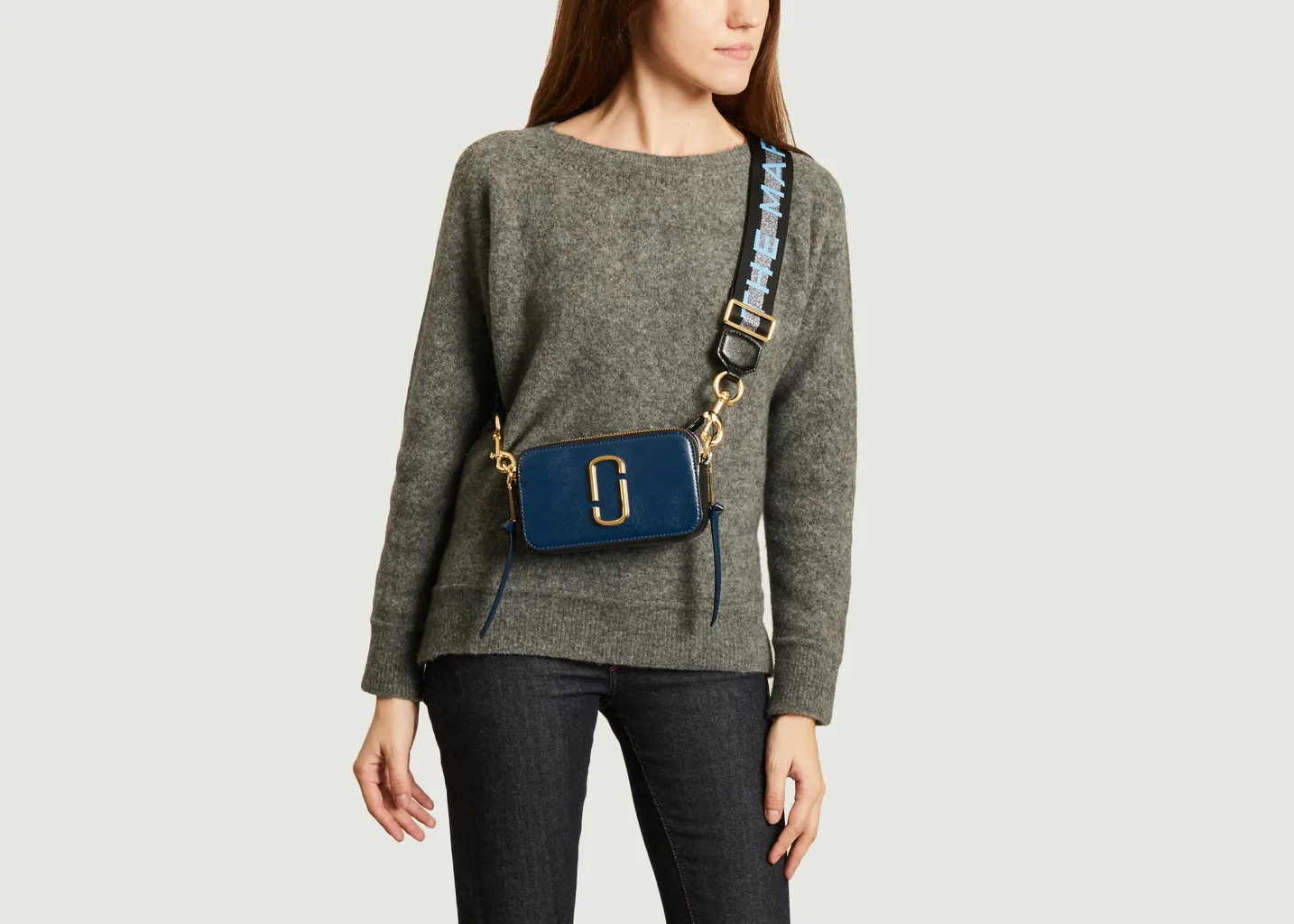 Sac en cuir The Logo Strap Snapshot Marc Jacobs