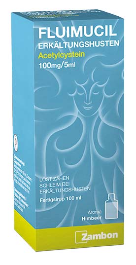 FLUIMUCIL Erkältungshusten Sirup 100 mg/5ml Himbeer Fl 100 ml