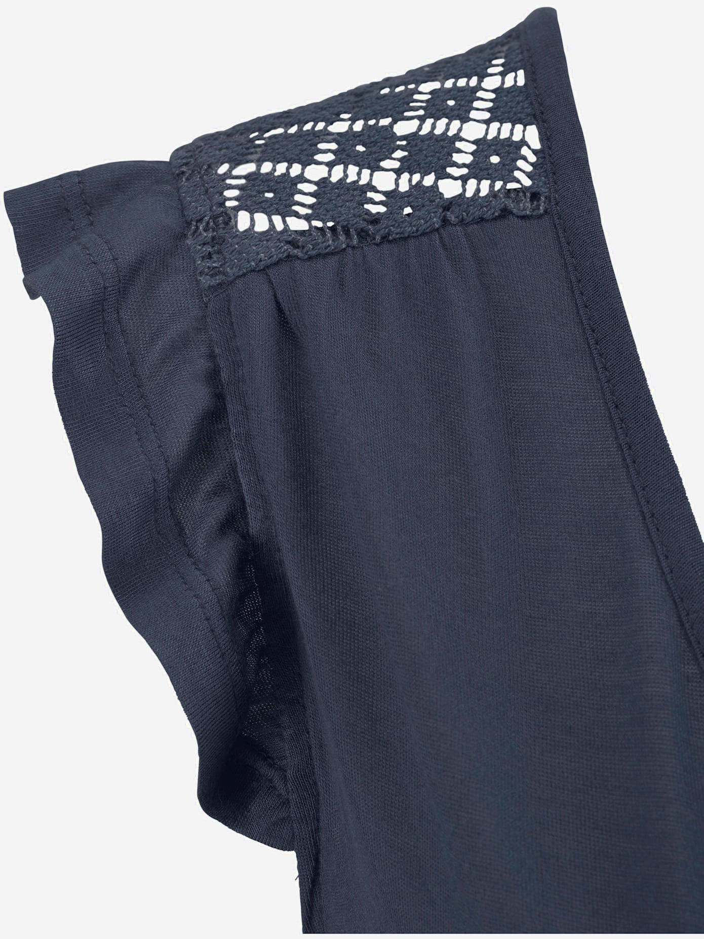 T-shirt de plage encolure avec fente et lien à nouer