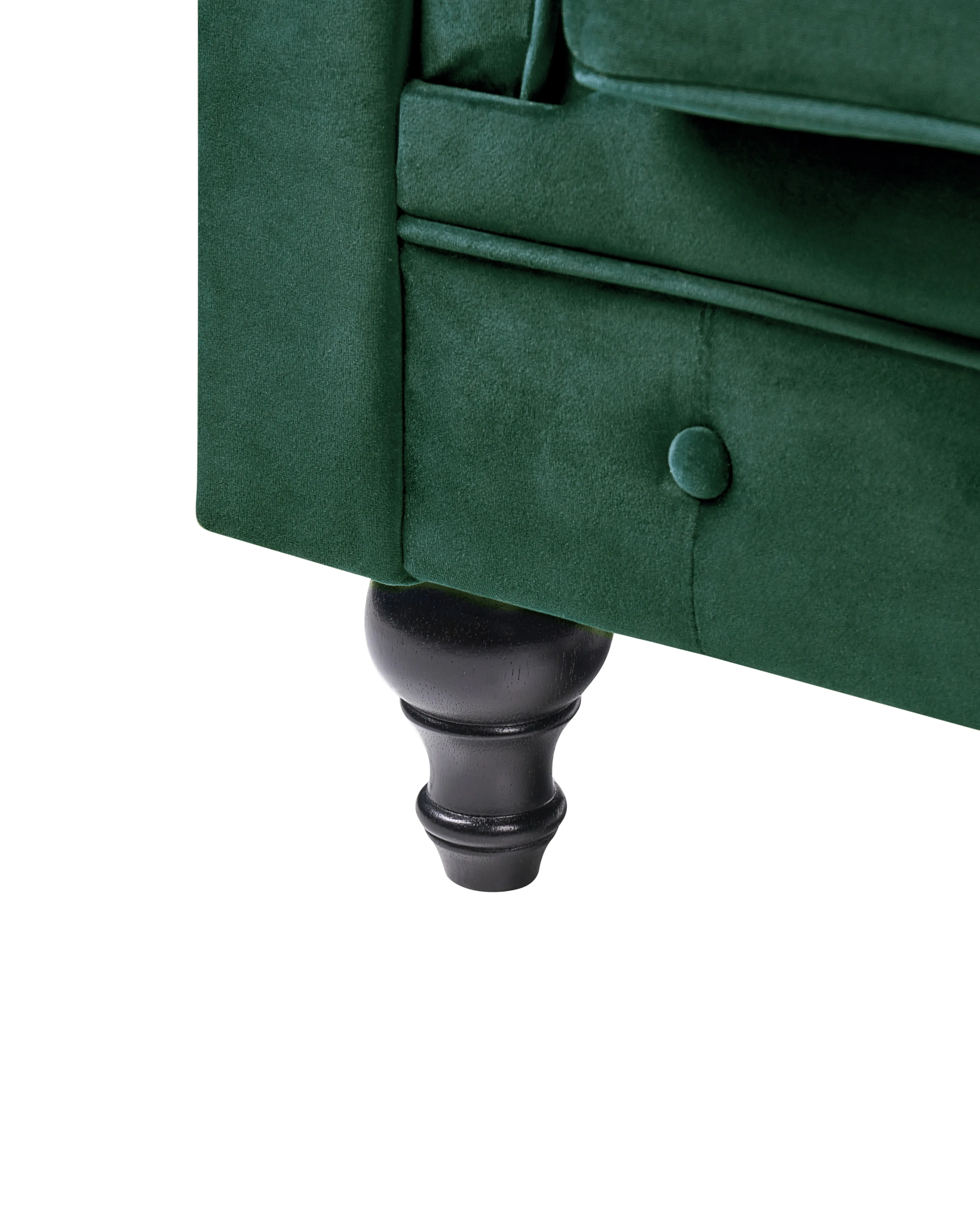 Fauteuil CHESTERFIELD Fluweel Smaragdgroen
