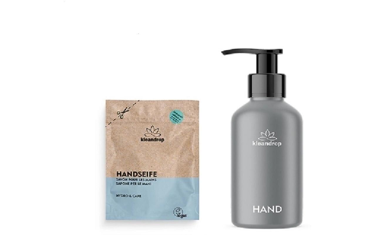 Flüssigseife Fresh and Care Starter-Set 200 mlNatürliches Handseifen-Set mit belebendem Hanfduft