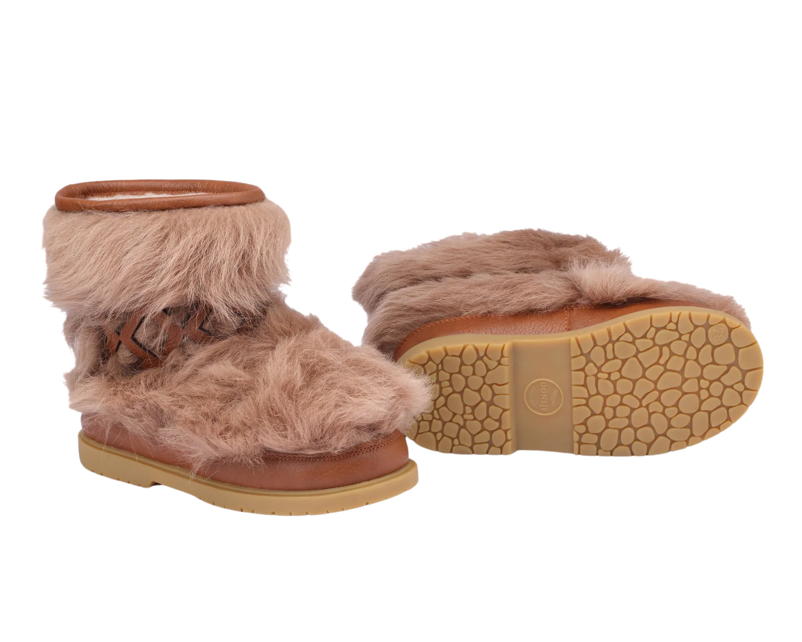 Keiza Boots | Beige Sheep Wool