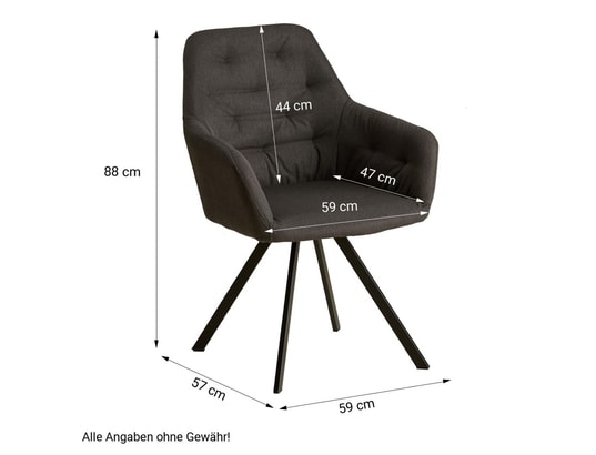 HOMESTYLE4U - Meuble de rangement enfant Chaise salle à manger anthracite design moderne