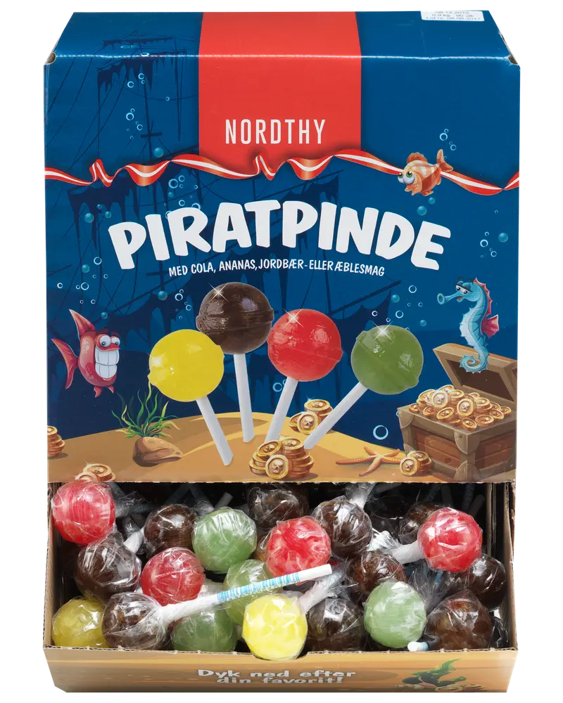 NORDTHY Slikkepinde Piratpinde 90 stk