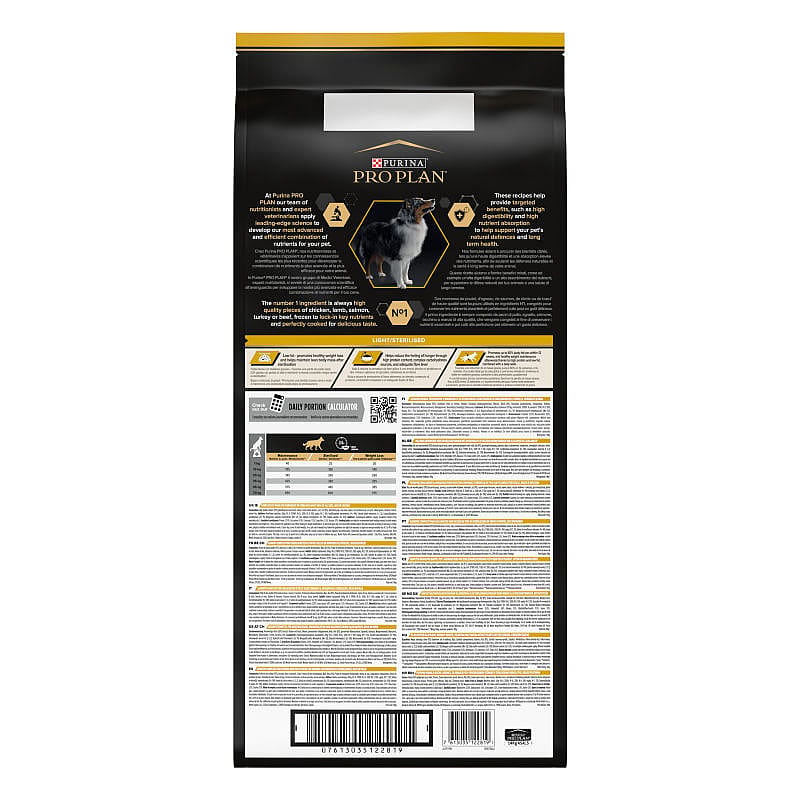 Purina Pro Plan All Sizes Adult Light Sterilised Hondenvoer Kip 14 kg | 12830