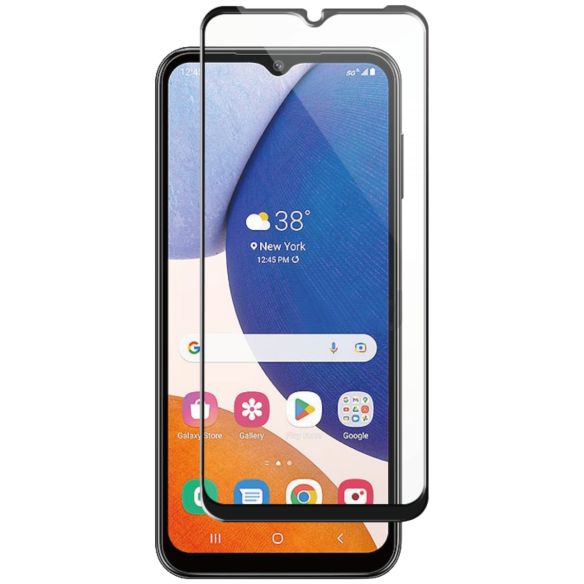 Panzer Full-Fit skjermbeskytter Samsung Galaxy A14 (sort)