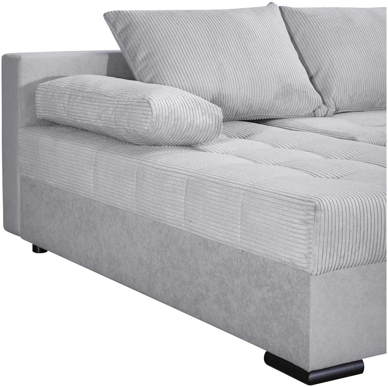 COLLECTION AB Wohnlandschaft »Josy U-Form, B: 269 cm« mit Bettfunktion & Bettkasten, Federkern