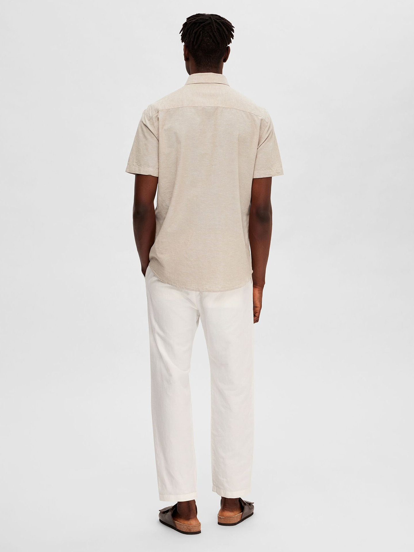 Regular New-Linen Shirt Short Sleeve Classic