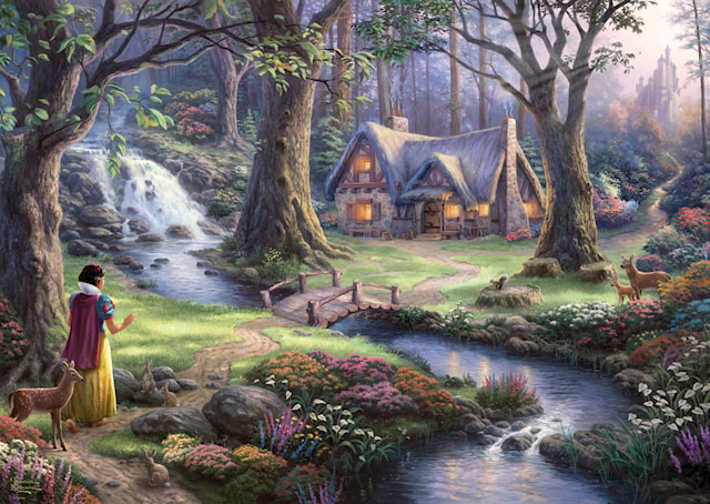 Disney Snow White Thomas Kinkade Puslespill 1000 brikker Schmidt