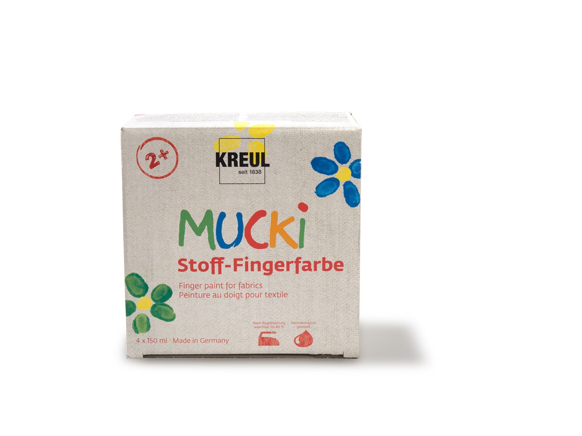 Fingerfarbe Stoff Set, Mucki