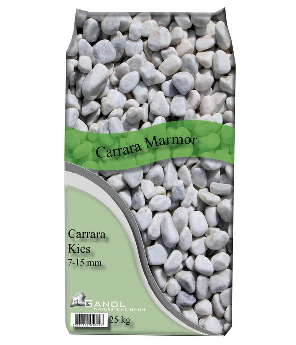 Gandl Carrara Zierkies 7 - 15 mm, weiss, 25 kg